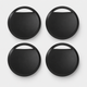4 pieces Black