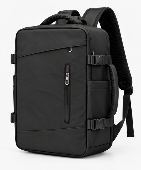 Rucsac de voiaj cu compresie prin vacuum, extensibil, de 40L, cu compartiment pentru laptop