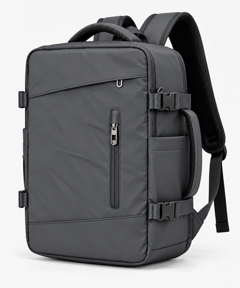 Rucsac de voiaj cu compresie prin vacuum, extensibil, de 40L, cu compartiment pentru laptop