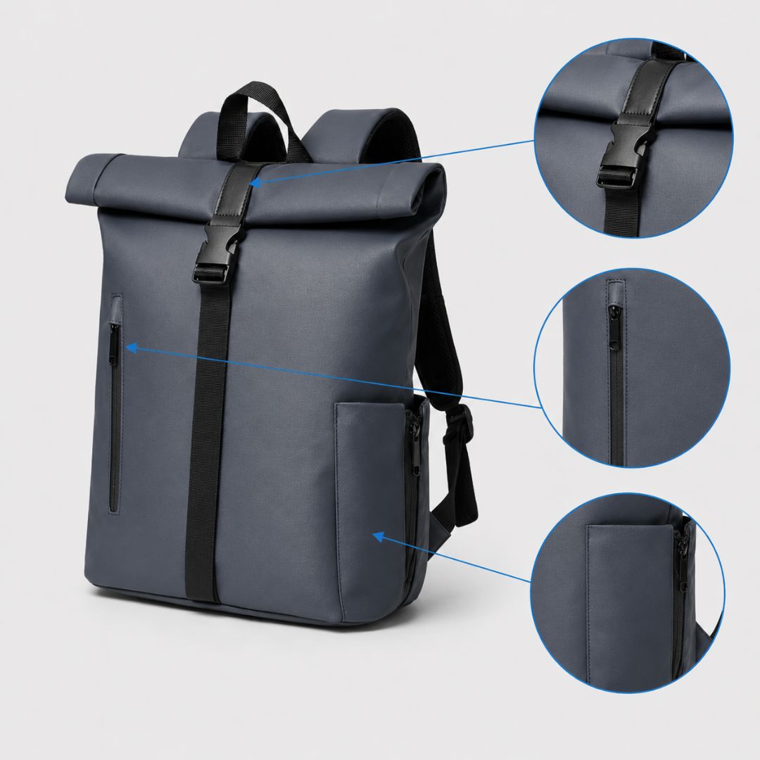 Anti-Theft Laptop Backpack - Lightweight Foldable Daypack