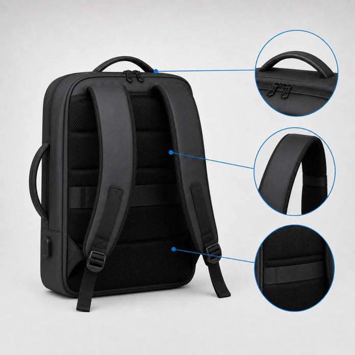 Large Capacity Business Backpack - Multifunctional Laptop Bag
