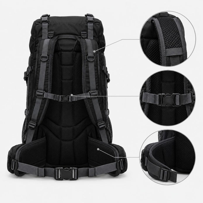 Large Capacity Trekking Backpack - 90L Durable Outdoor Hiking Pack