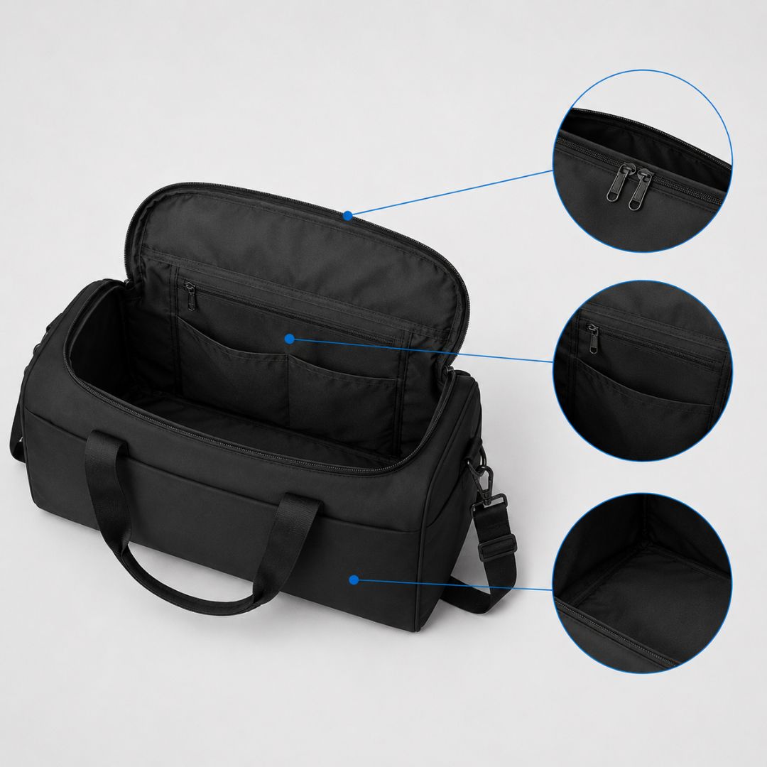 Hand Luggage Travel Bag - Airplane Cabin-Sized Weekender Duffel