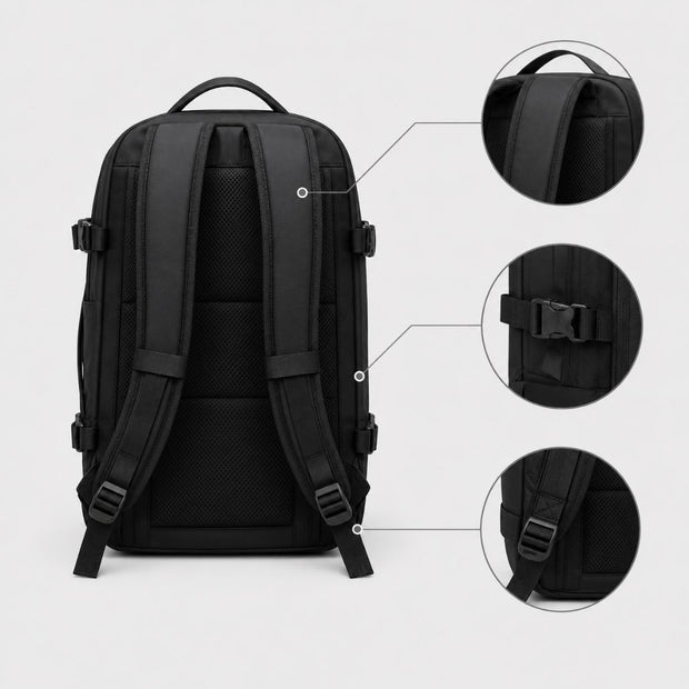 Vacuum Compression Travel Backpack with Laptop Compartment