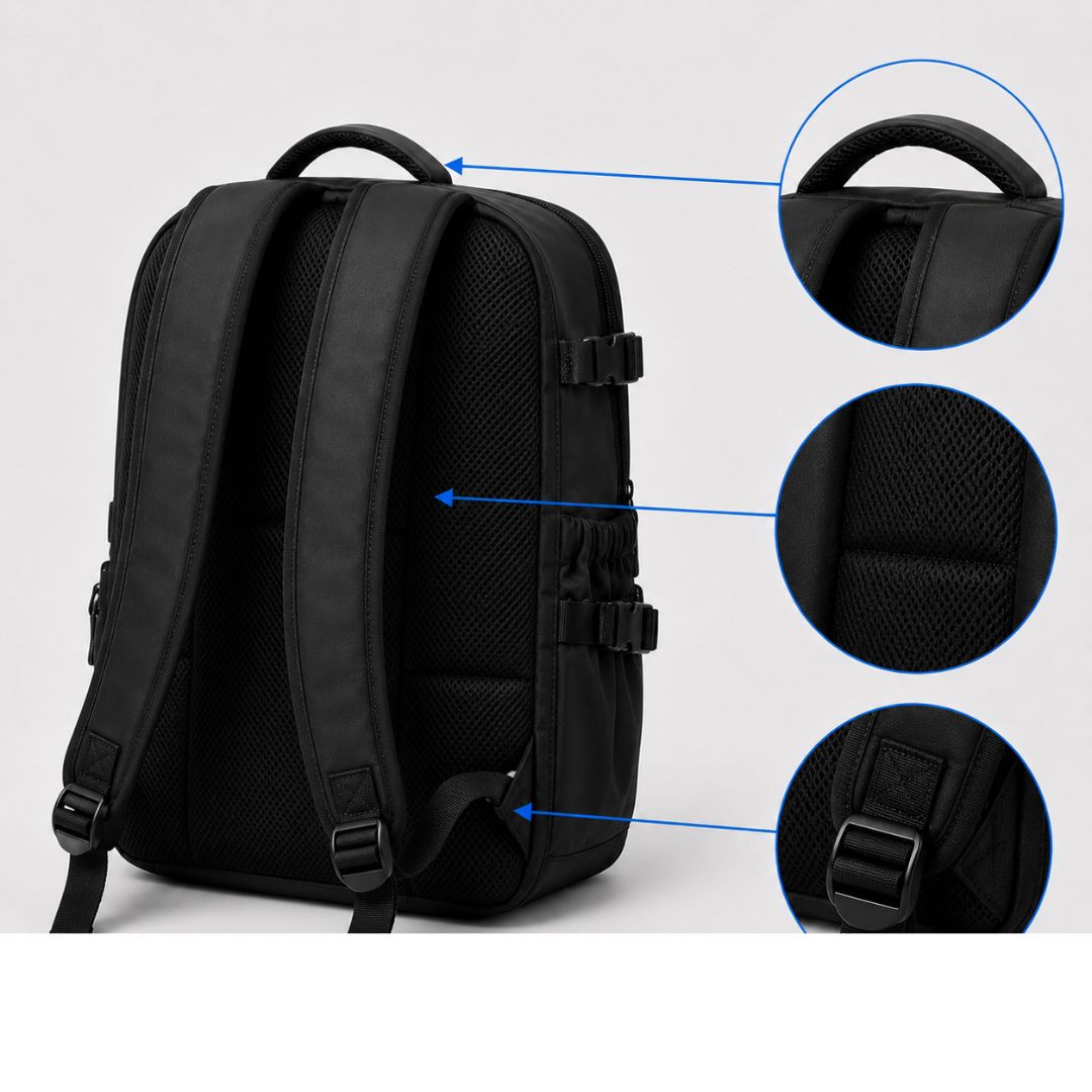 Expandable Vacuum Travel Backpack - Large Capacity Softback Design