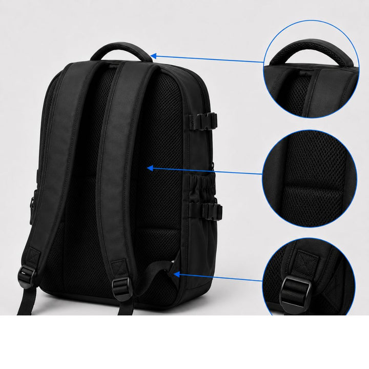 Arcuate shoulder strap