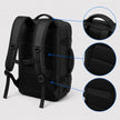 Large Capacity Travel Backpack with Shoe Compartment - 17.3 Inch Laptop Carry-On