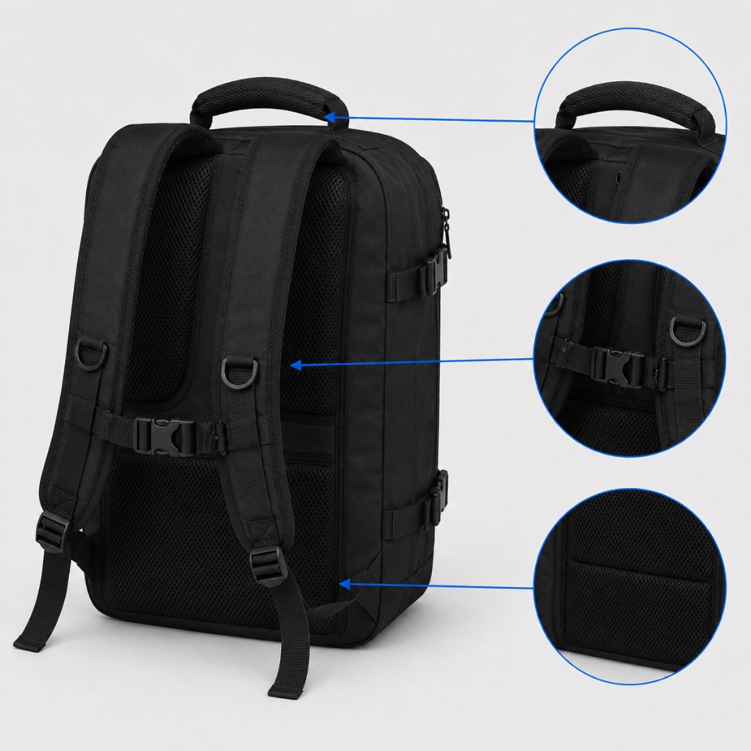 Compact 30-Litre Under-Seat Travel Backpack - Carry-On Lightweight