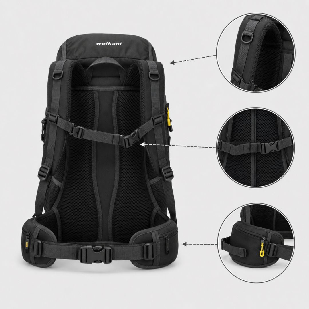 50L Travel Backpack - Waterproof Camping & Hiking Rucksack