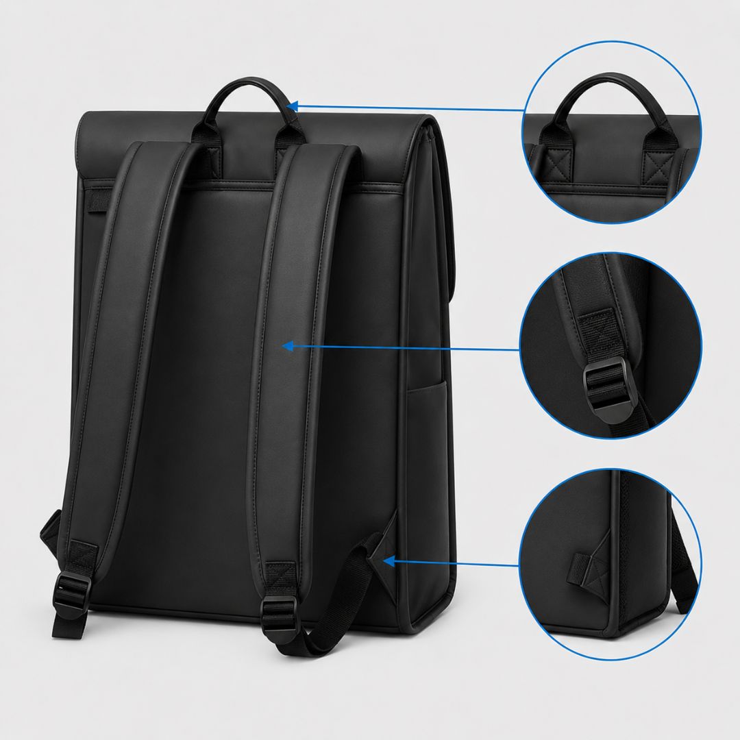 Business Backpack with 15.6 Inch Laptop Compartment - Water Repellent