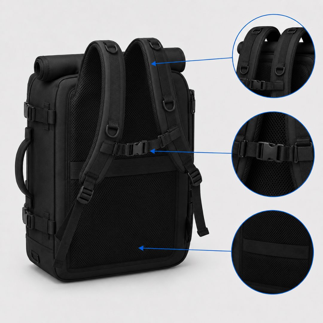 Water-Resistant Multi-Compartment Commuter Backpack - Organized Daily Carry