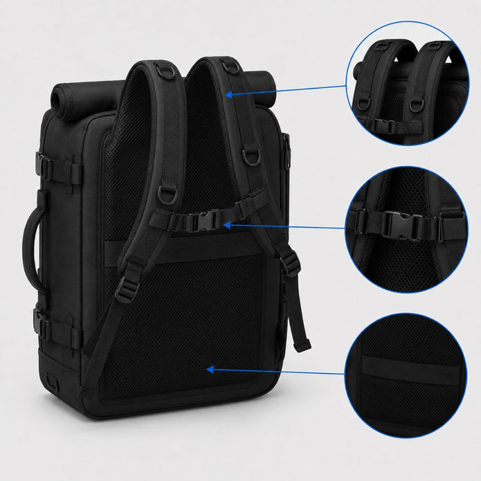Water-Resistant Multi-Compartment Commuter Backpack - Organized Daily Carry