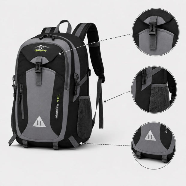 Anti-Theft Mountaineering Waterproof Backpack - Outdoor Camping & Hiking