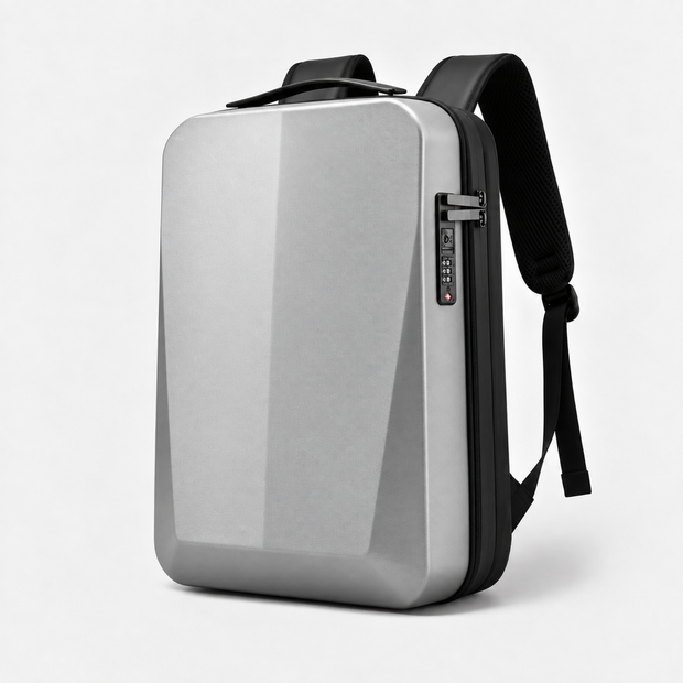Hard Shell Anti-Theft Expandable Laptop Backpack 17 Inch Waterproof Commuter Bag