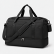 Multifunctional 43L Travel Duffel Bag with Trolley Sleeve, Shoe Pocket & Dry Wet Separation