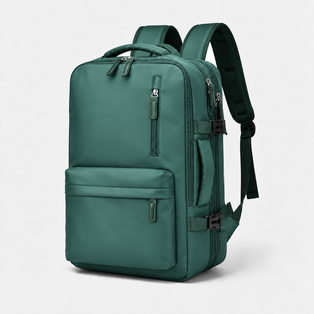 Expandable Cabin Travel Backpack - Water-Resistant Airplane Carry-On Bag