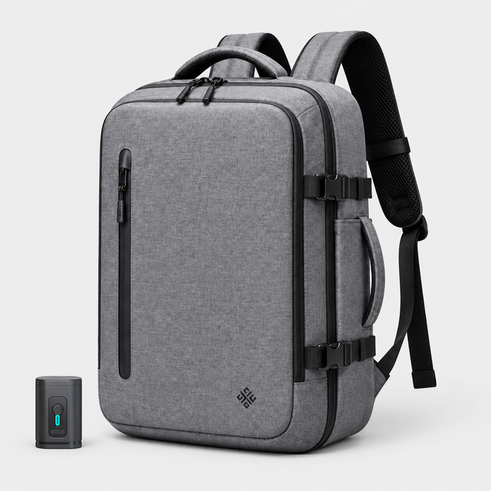 15.6-Inch Laptop Vacuum Compression Travel Backpack - Convertible Carry-On Bag