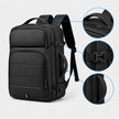 Rucsac de voiaj cu compresie prin vacuum, extensibil, de 40L, cu compartiment pentru laptop