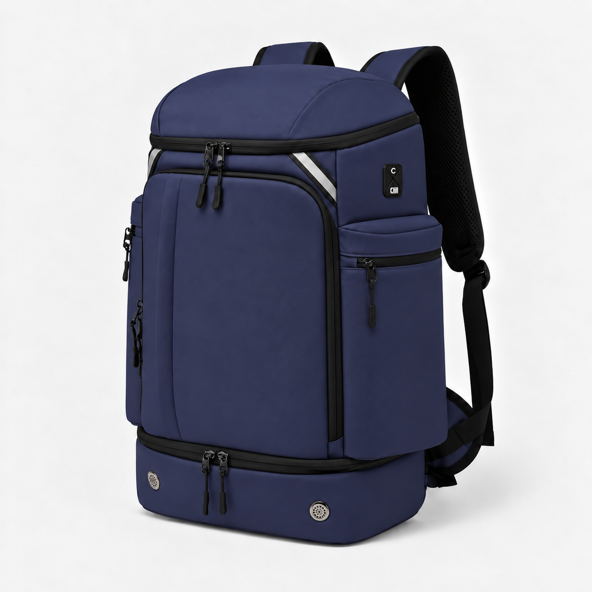 45L Large Capacity Travel Backpack with Shoe Compartment & USB Port
