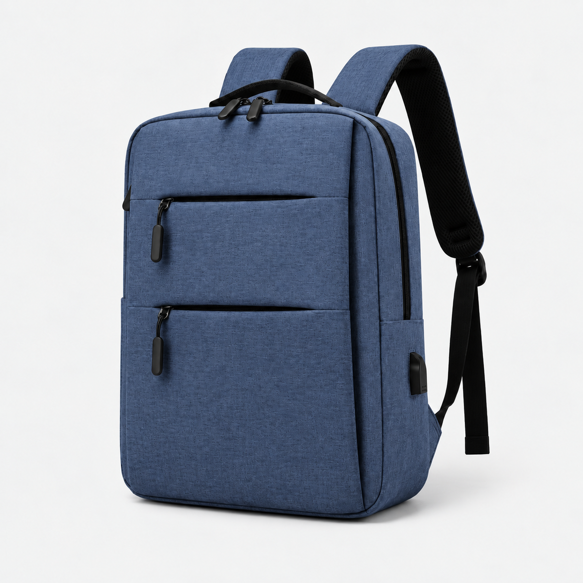 Rucsac de călătorie de afaceri cu fermoar dublu și port USB