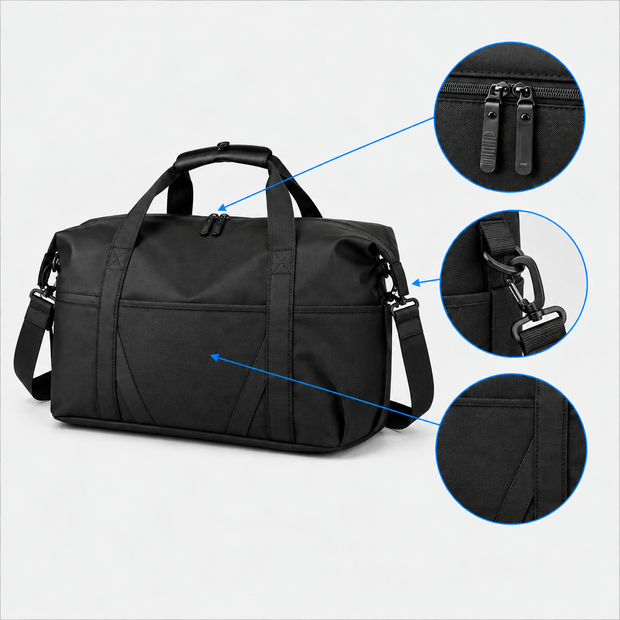 Rucsac de voiaj cu compresie prin vacuum, extensibil, de 40L, cu compartiment pentru laptop