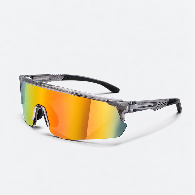 Unisex Rimless Mirror Shield Sports Sunglasses – UV400 Anti-Glare Outdoor Cycling & Driving Shades