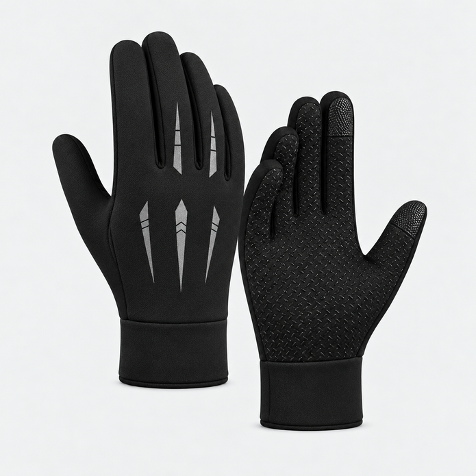 Men’s Winter Outdoor Thermal Gloves – Windproof Water-Repellent Touchscreen Non-slip Gloves