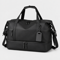 Large Capacity Travel Duffle Bag with Shoe Compartment & Luggage Strap