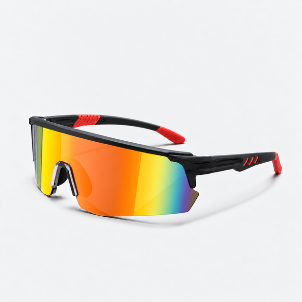 Unisex Rimless Mirror Shield Sports Sunglasses – UV400 Anti-Glare Outdoor Cycling & Driving Shades