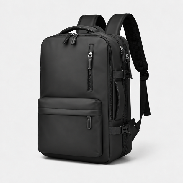Expandable Cabin Travel Backpack - Water-Resistant Airplane Carry-On Bag