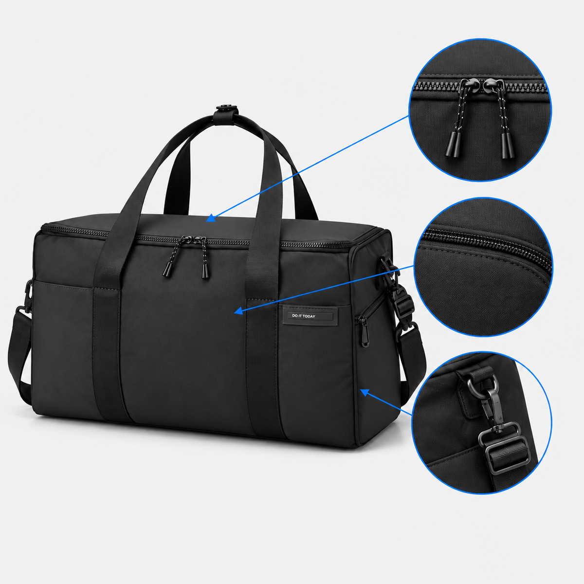 36L Convertible Travel Garment Bag with Shoulder Strap