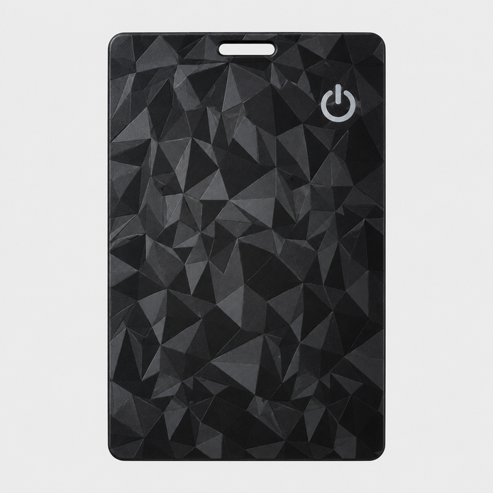 Ultra-Slim Smart Wallet Tracker Card for Apple Find My – Wireless Rechargeable Item Finder Locator Tag