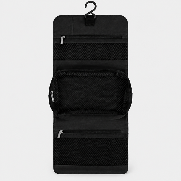 Multi-Functional Foldable Hanging Travel Toiletry Bag with Buckle Strap