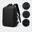 15.6-Inch Laptop Vacuum Compression Travel Backpack - Convertible Carry-On Bag