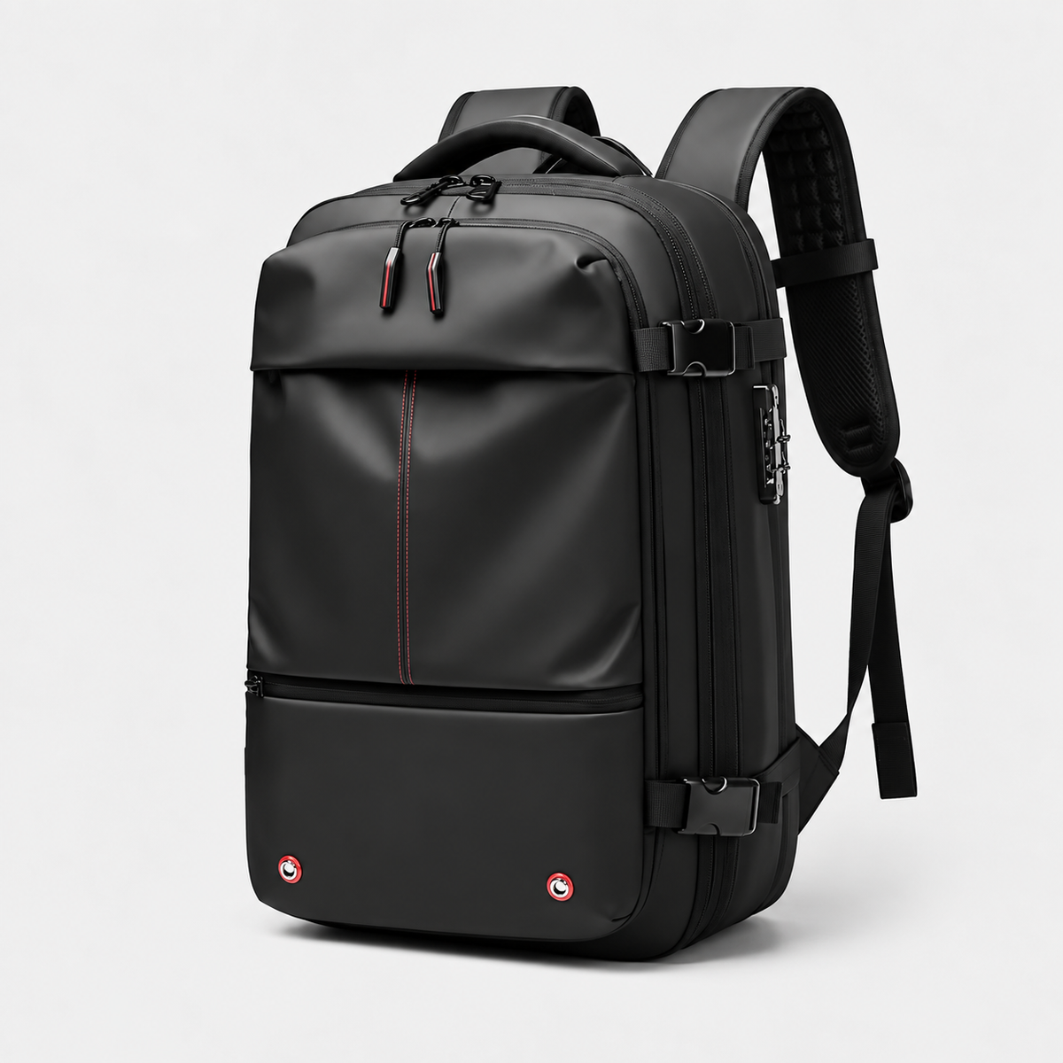 Rucsac de călătorie compresibil, cu pompă electrică, 60L, extensibil