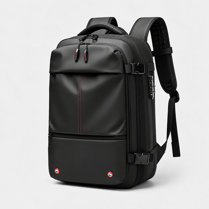Rucsac de călătorie compresibil, cu pompă electrică, 60L, extensibil