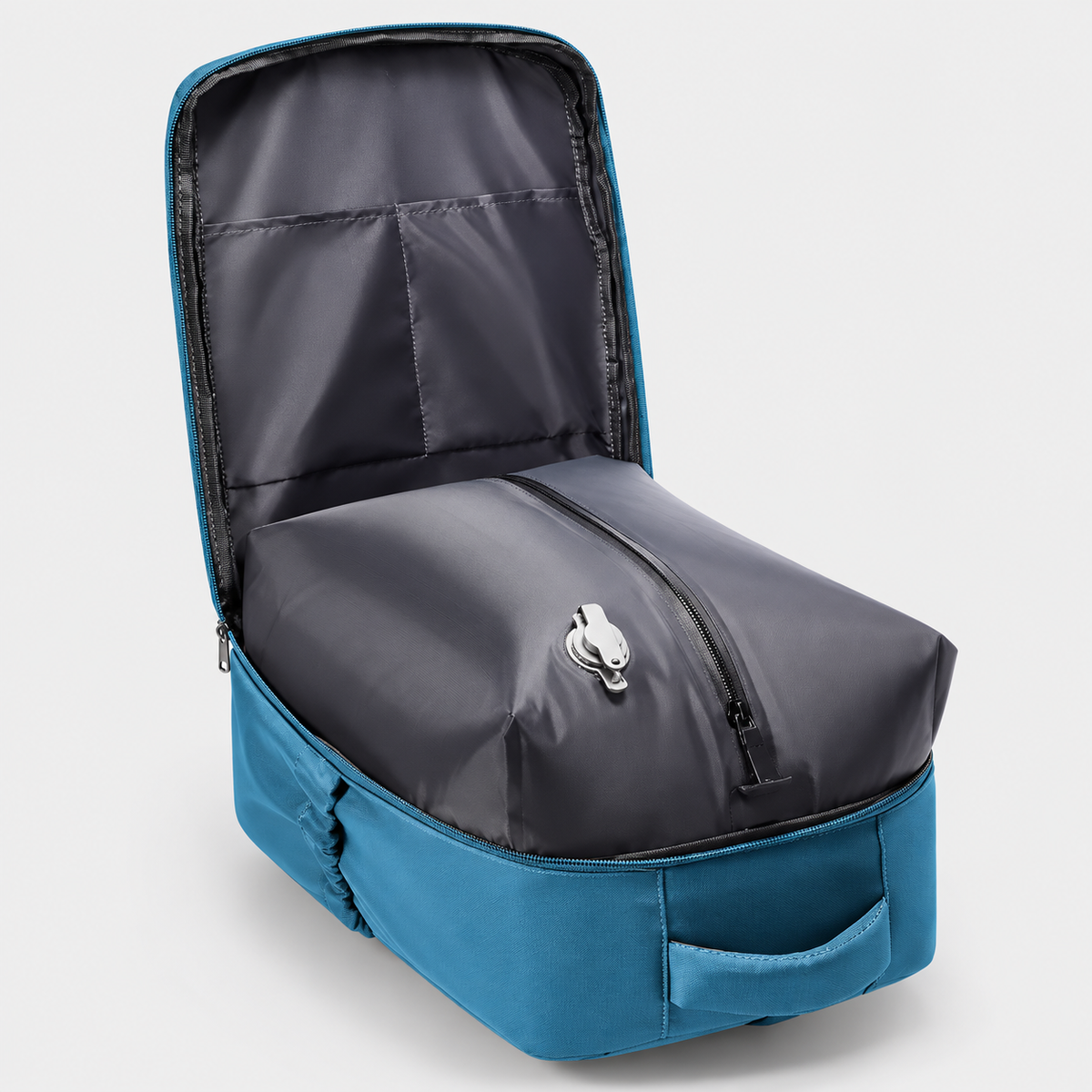Rucsac de voiaj cu compresie prin vacuum, extensibil, de 40L, cu compartiment pentru laptop