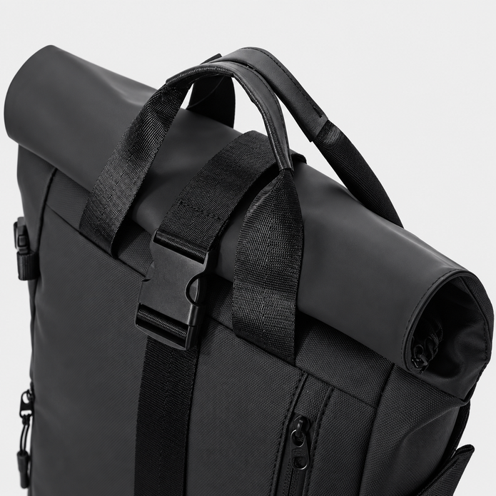 Rucsac de exterior de călătorie cu închidere rulată - Daypack extensibil, rezistent la apă pentru navetă