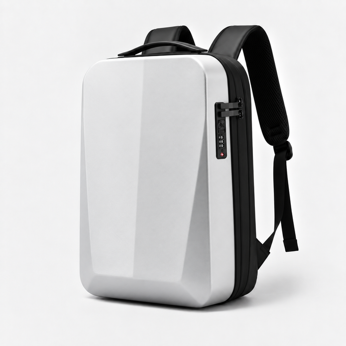 Hard Shell Anti-Theft Expandable Laptop Backpack 17 Inch Waterproof Commuter Bag