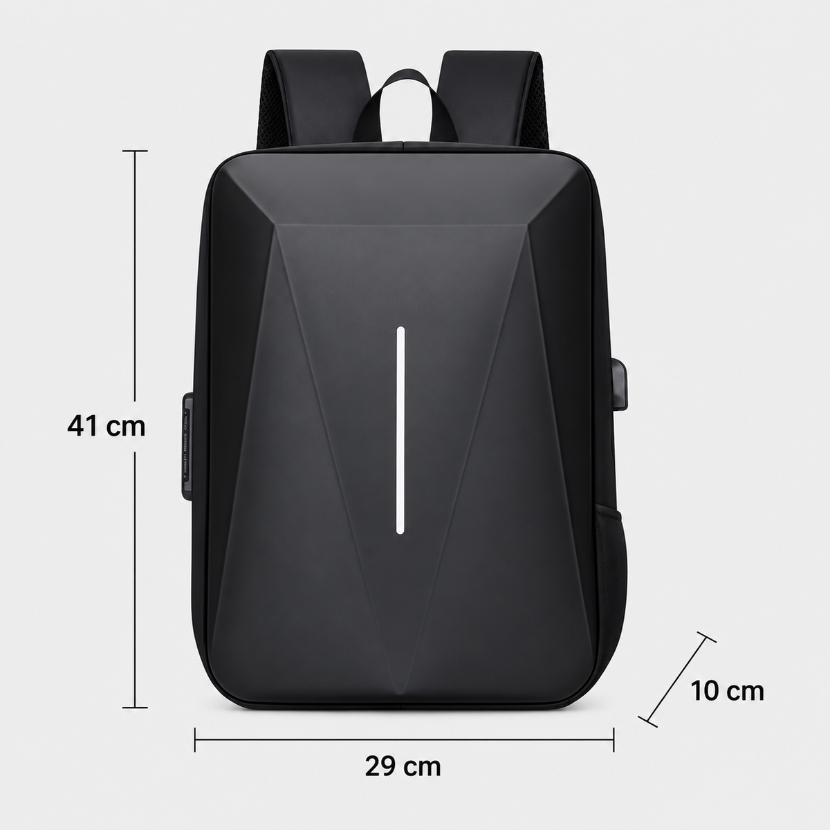 Dimensiuni - Rucsac de voiaj cu compresie prin vacuum, extensibil, de 40L, cu compartiment pentru laptop