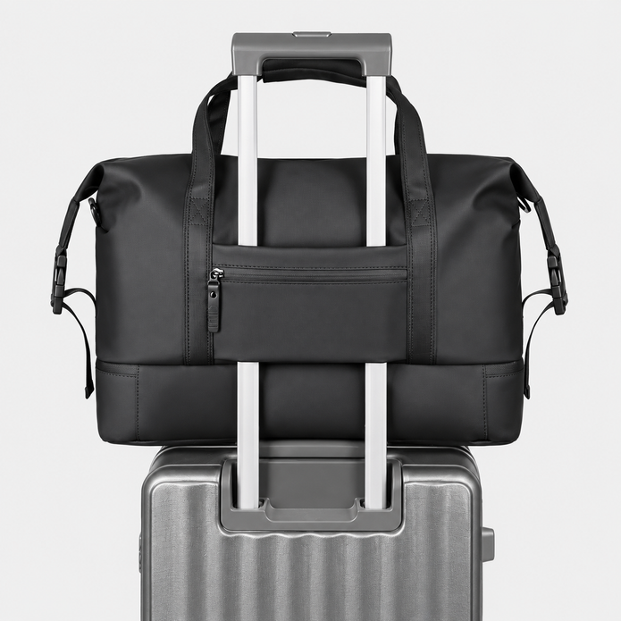 Large Capacity Travel Duffle Bag with Shoe Compartment & Luggage Strap