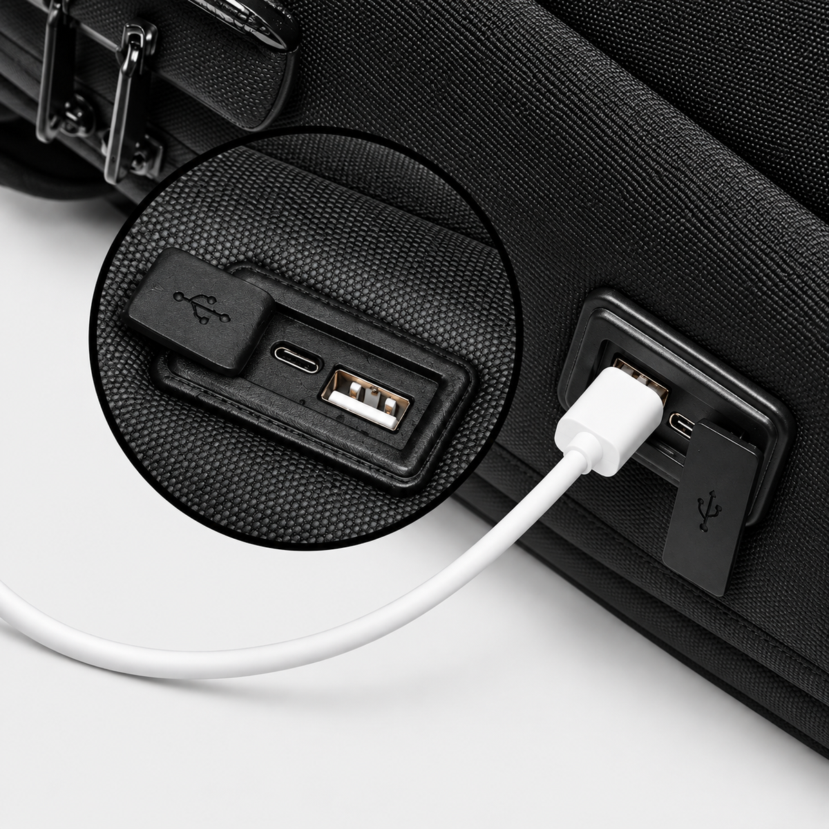 Rucsac de voiaj cu compresie prin vacuum, extensibil, de 40L, cu compartiment pentru laptop