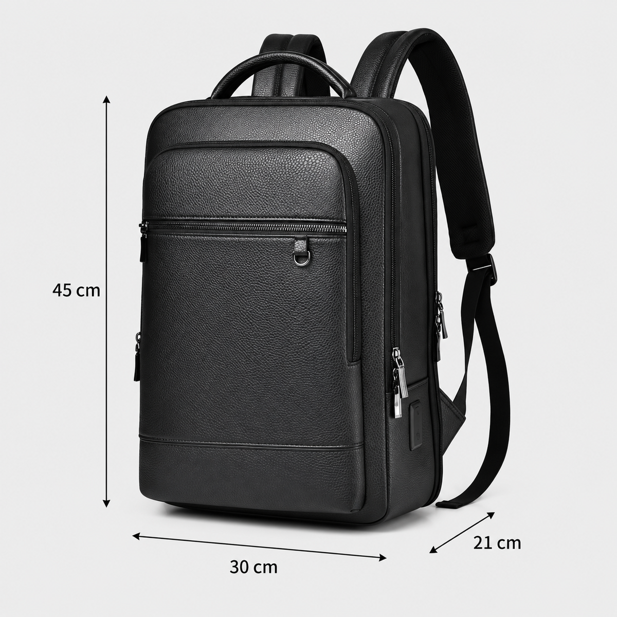 Dimensiuni - Rucsac de voiaj cu compresie prin vacuum, extensibil, de 40L, cu compartiment pentru laptop