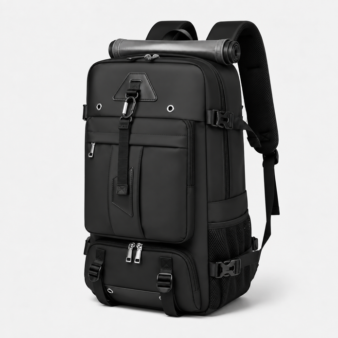 Rucsac de călătorie și geantă de voiaj multifuncțională de 55L cu compartiment pentru laptop de 17,3 inch