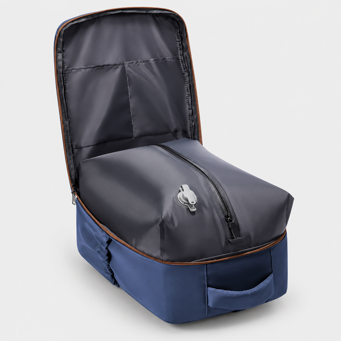 Rucsac de voiaj cu compresie prin vacuum, extensibil, de 40L, cu compartiment pentru laptop