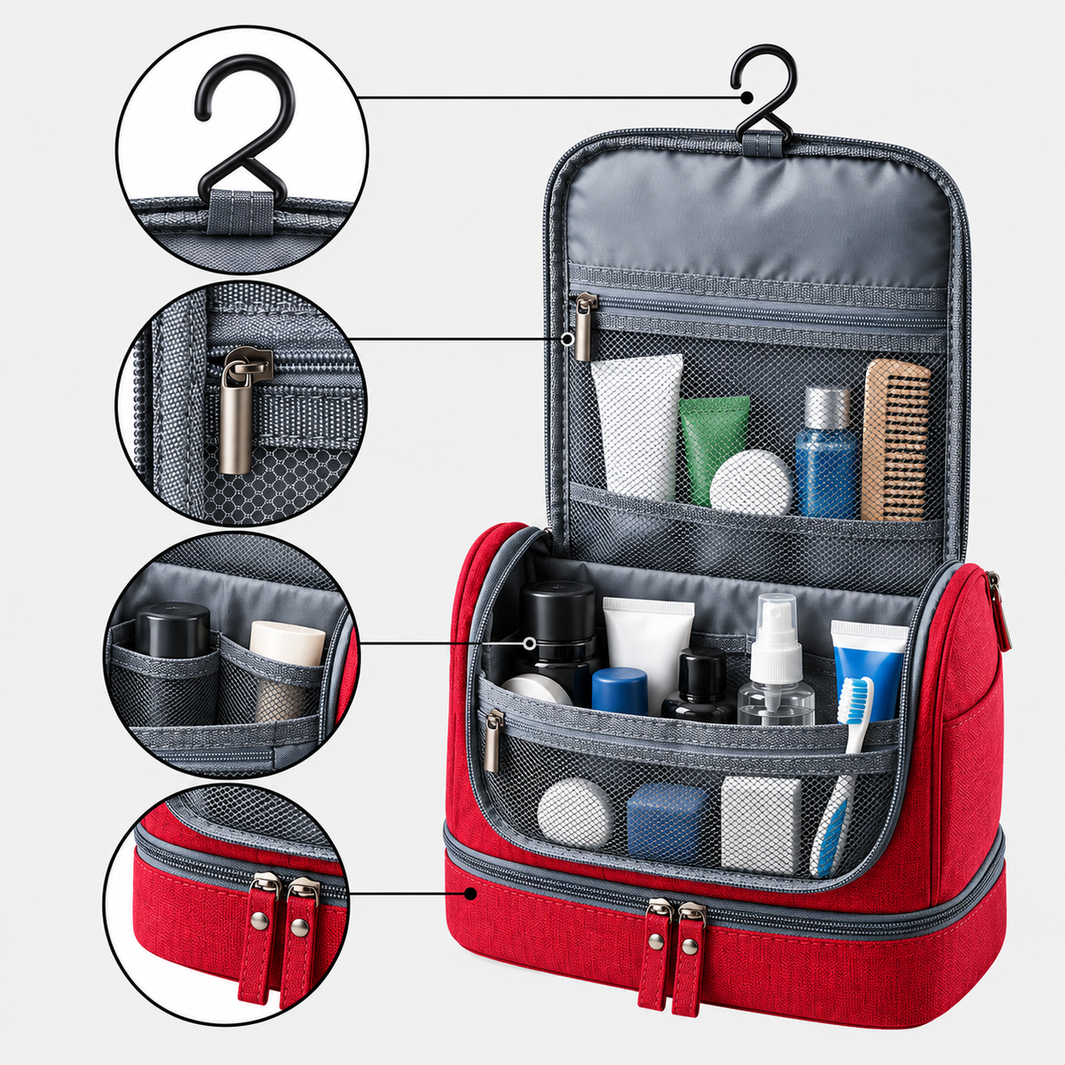 Rucsac de voiaj cu compresie prin vacuum, extensibil, de 40L, cu compartiment pentru laptop