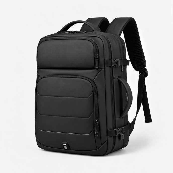 Rucsac de voiaj cu compresie prin vacuum, extensibil, de 40L, cu compartiment pentru laptop