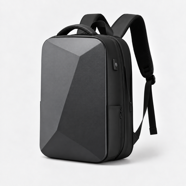 Hard Shell Expandable Laptop Backpack Anti-Theft Business Travel Bag with TSA Lock & USB Charging Port