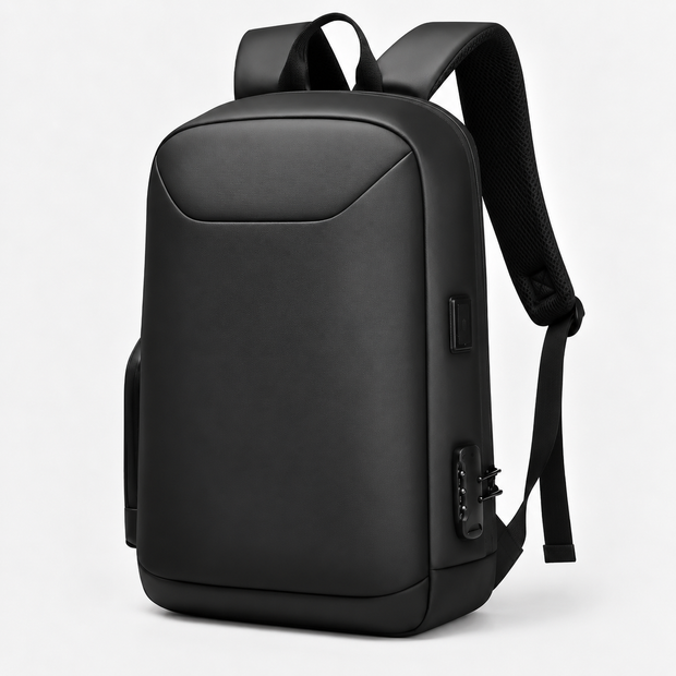 Expandable Business Travel Backpack 15.6 Inch Waterproof Laptop Bag with Anti-Theft Lock