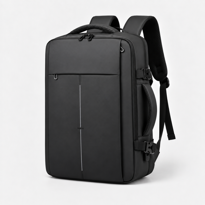 Rucsac de voiaj cu compresie prin vacuum, extensibil, de 40L, cu compartiment pentru laptop